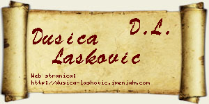 Dušica Lasković vizit kartica